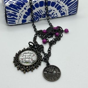 Plunder start each day with a grateful heart necklace